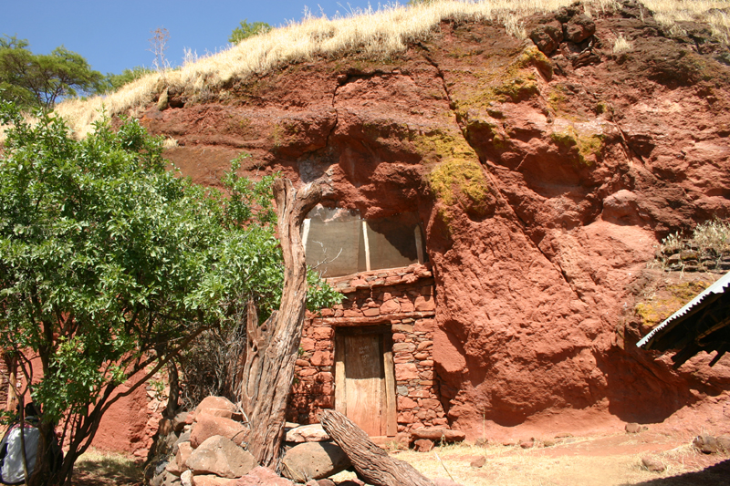 east end of facade